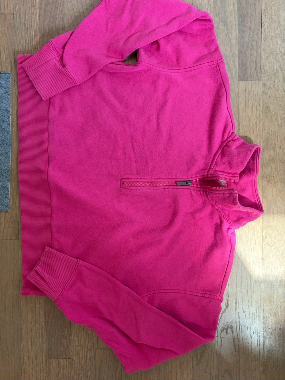 Zella Hot Pink Zip-Up Fleece Jacket